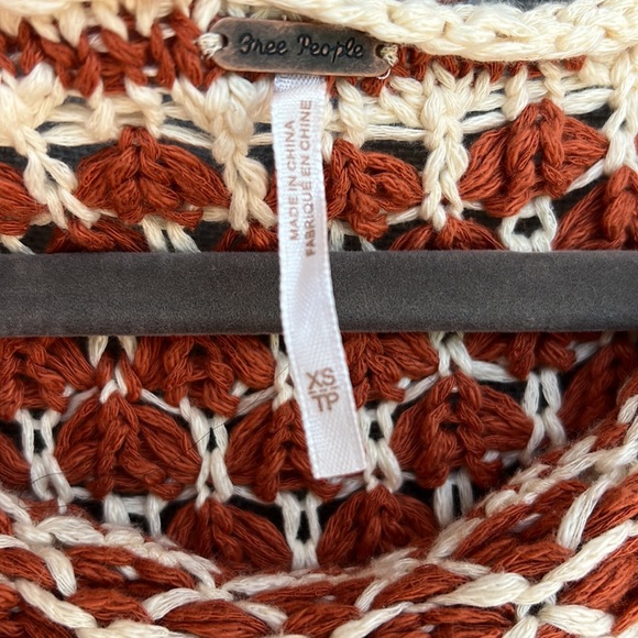 FREE PEOPLE OVERSIZED heatwave pullover cinnamon sage combo sweater - Picture 14 of 17